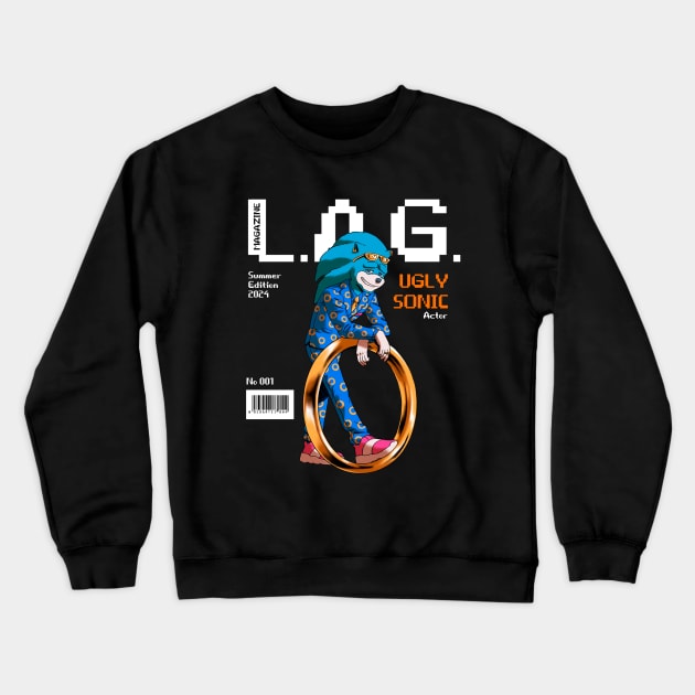 Ugly Sonic #1 Crewneck Sweatshirt by dcoarts